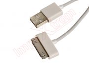 Generic mains charger with 30-pin usb-dock cable in white-white color iPod, for iPhone 2G, 3G, 3GS, 4 / 5V - 1A